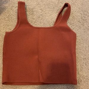 LA hearts ribbed tank top